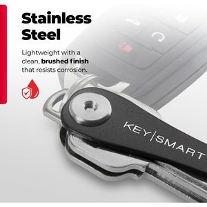 Compact Minimalist for Key Organizer 14 Keys Black Keychain Clutter-Free <b>EDC</b> Key <b>Wallet</b> - Product Image 2