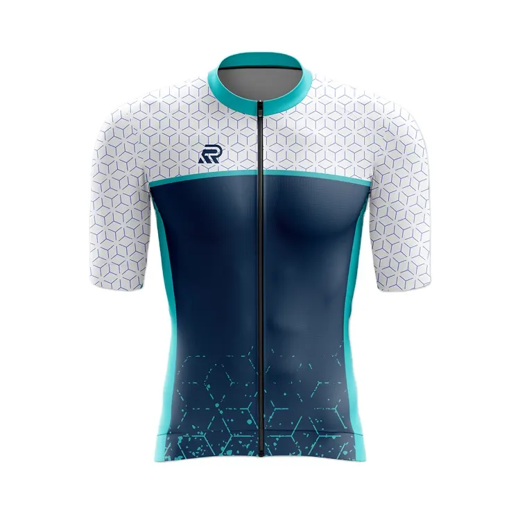 Custom Brand Supplier of Men Women Unisex Breathable Short Sleeve Cycling Jersey for Running, Racing, Swimming