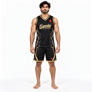 Uniforme de Baloncesto Personalizado, Conjunto Deportivo Transpirable de Camiseta y Pantalones Cortos para Clubes de Baloncesto, Escuelas, Academias, Entrenamientos y Juegos - Product Image 1