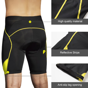 Shorts de cyclisme rembourrés pour hommes, unisexes, pour le cyclisme, le yoga, la remise en forme, tissu doux au toucher, respirant, séchage rapide - Product Image 6