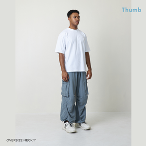 300gsm đồng bằng quá khổ T-Shirt siêu nặng 100% cotton chất lượng cao được thực hiện tại Thái Lan khoảng trống Áo sơ mi thả Vai Tùy Chỉnh - Product Image 5