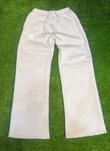 Factory Made Cotton Made Men's Flared Streetwear Staked <b>Trouser</b> Embroidery Logo Men <b>Trouser</b> with <b>Drawstring</b> - Product Image 5