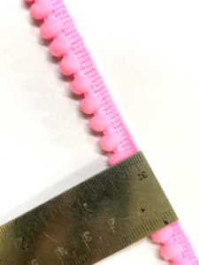 Ribete de Pompones de Poliéster 100% Ecológico al por Mayor, Cinta de Flecos de Perlas Mini Coloridas de 20mm para Prendas de Punto y Bordados - Product Image 6