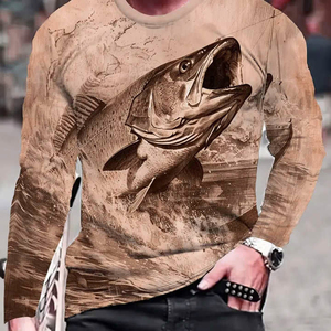 Chemise technique de pêche pour homme, respirante, légère, anti-humidité, vêtements de plein air pour la navigation de plaisance, la randonnée et la pêche - Product Image 4