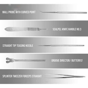 Kit de dissection portable, ensemble d'outils de laboratoire avec instruments de précision et étui de rangement organisé pour l'enseignement de la biologie et de l'anatomie - Product Image 3