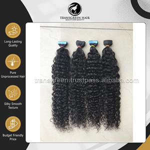 สินค้าใหม่มาถึง! เส้นผมต่อแบบเทปอินเกรดพรีเมียม แบบหยิกฟูธรรมชาติ สำหรับผู้หญิง ส่งตรงจากผู้ส่งออกชาวอินเดีย - Product Image 4