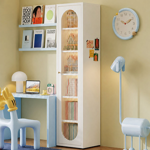 Librero Moderno de Acero con Puertas de Panel de Policarbonato, Gran Capacidad, Ahorro de Espacio, para Almacenamiento en el Hogar u Oficina - Product Image 1