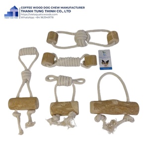 Jouet à mâcher pour chien en bois de café durable et non toxique pour le nettoyage des dents, accessoires de soins de santé écologiques, plusieurs tailles, utilisation intérieure/extérieure - Product Image 4
