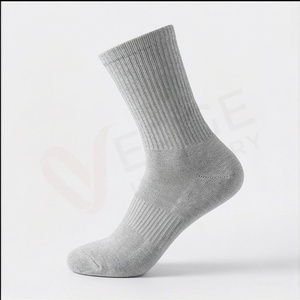 Men's Crew <b>Socks</b> Solid <b>Color</b> Knitted Breathable Cotton Polyester Spandex Autumn Daily Wear Regular Style - Product Image 3
