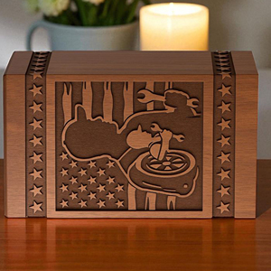 Wooden Cremation Urn for Adult Human Ashes Small Wooden Keepsake Urn for Pet Ashes urn by AYAANS - Product Image 4