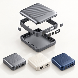 One-Stop Custom ABS <b>Plastic</b> Power Bank <b>Enclosure</b> | Injection Molded IP Rated Electronic Housing Custom Surface Finish OEM ODM - Product Image 3