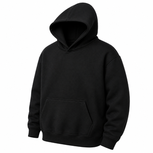 เสื้อฮู้ดดี้สตรีทแวร์แบบยูนิเซ็กซ์ พิมพ์โลโก้ได้ตามต้องการ ทรงหลวม ไหล่ตก ผ้าฟลีซหนานุ่ม 100% ผ้าฝ้าย ใส่สบายสำหรับฤดูหนาว - Product Image 5