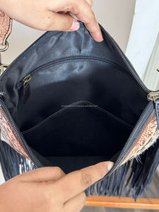 Nuevo Bolso de Hombro de Cuero Vacuno Hecho a Mano con Flecos de Alta Calidad, Bolso de Cuero Genuino de Gran Capacidad para Mujer - Product Image 6