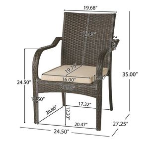 Sedie da Esterno in Vimini 56225.00CHRBRN KD Durevoli ed Eleganti per Patio o Giardino - Product Image 2