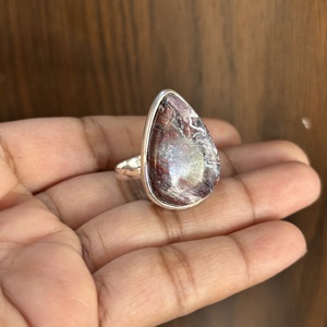 Superbes bagues en argent sterling 925 avec agate Crazy Lace et sertissage éclatant, pierres précieuses originales, bijoux fantaisie pour femmes, vente en gros - Product Image 2
