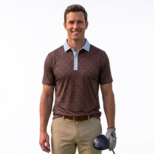 Polo de golf personnalisé pour hommes, vente en gros, design personnalisé, polo de golf sublimé, polo de golf à manches courtes pour hommes - Product Image 1