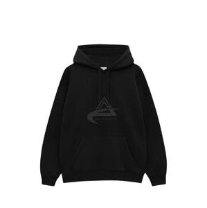 Sudadera con capucha para mujer, de algodón azul, manga larga, con estampado de pollo de jardín - Product Image 4