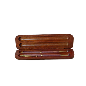 Étui à stylos en bois de qualité supérieure, boîte d'emballage artisanale pour stylos, cadeau haut de gamme - Product Image 4