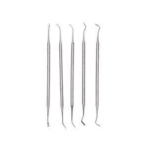 Juego de herramientas de limpieza dental de acero inoxidable de 7 piezas, kit de higiene dental con raspador, espejo y estuche con cremallera, certificado CE por Grip Surgical - Product Image 4