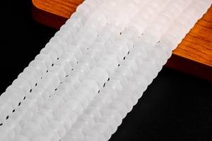 ลูกปัดควอตซ์คริสตัลใสแบบด้านธรรมชาติ เกรดเจมสโตน รูปทรงรอนเดลล์ สำหรับทำเครื่องประดับ DIY สร้อยข้อมือ สร้อยคอ - Product Image 5