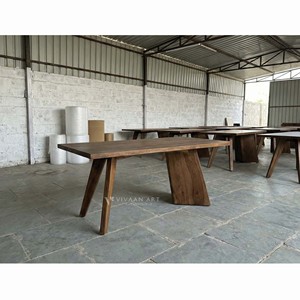 Mesa de Centro Minimalista con Tapa de Vidrio y Patas de Madera Sólida, Muebles Modernos para Sala de Estar - Product Image 2