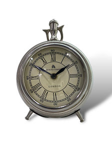 Horloge murale vintage en aluminium, design Art Déco, fonctionne à piles, écologique, décorative, style ancien, luxe, décoration pour la maison et le bureau - Product Image 2