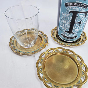 Juego de Posavasos Metálicos Modernos, Ecológicos y Personalizables con Diseño Inteligente para Bebidas, con Protección de Superficie Confiable para Mesa de Comedor - Product Image 1