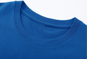 เสื้อยืดคอกลมแขนสั้นสีพื้นผ้าฝ้าย 100% ใส่สบาย ระบายอากาศได้ดี เป็นมิตรกับสิ่งแวดล้อม เหมาะสำหรับใส่ที่บ้าน สำหรับผู้ชายและผู้หญิง - Product Image 4