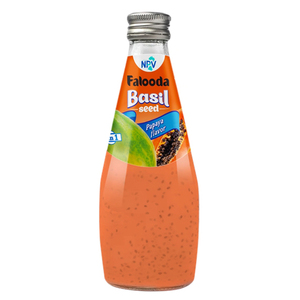 Proveedor mayorista de Vietnam Botella de vidrio de 290 ml Bebida de semilla de albahaca con sabor a fresa Etiqueta privada Muestra gratis Diseño gratis - Product Image 4