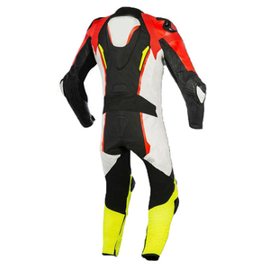 Combinaison de course moto pour homme à manches longues, noire et blanche, coupe-vent, toutes saisons - Product Image 4