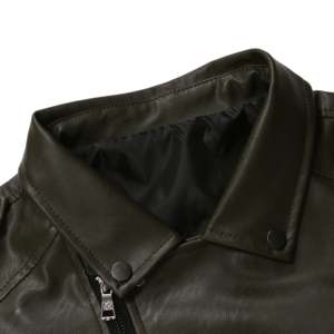 New Casual Vintage Leather <b>Jacket</b> Men Winter High Quality Quick Dry Breathable Front Logo Men's Leather <b>Jacket</b> - Product Image 3