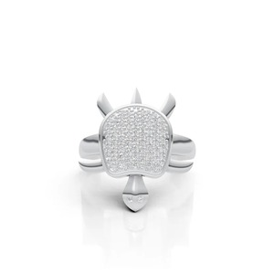 Luxury 925 Sterling <b>Silver</b> Turtle <b>Ring</b> for <b>Men</b> and Women Iced Out CZ Pave Animal Design Statement <b>Ring</b> Hip Hop Jewelry Fashion P - Product Image 2