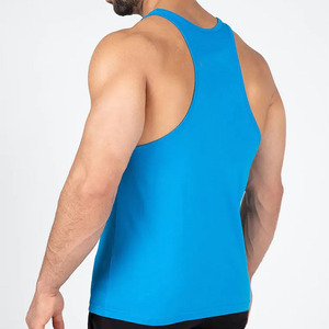 Camiseta sin Mangas Azul para Hombre, Cuello Redondo, Secado Rápido, Informal, para Verano, Corte Regular, Prenda Exterior - Product Image 2