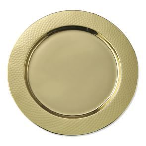 Assiettes de présentation élégantes en laiton, décoratives pour la table, rondes en métal, pour dîner, luxe, mariage, banquet, décoration de table - Product Image 2