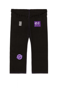 Kimono de BJJ Negro, Regular, 450 GSM, Algodón, Unisex para Adultos, Ligero, Duradero, Ropa Profesional de Artes Marciales, Sublimación/Bordado - Product Image 3