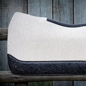 Ensemble de tapis de selle pour cheval sur mesure, style western, en feutre, avec extérieur en coton et rembourrage en polyester, couleur personnalisée, prix de gros. - Product Image 1