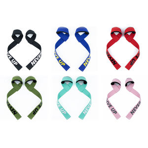 Sangles de poignet personnalisées en néoprène et silicone colorées pour la musculation, l'entraînement en salle de sport, les haltères, avec logo, équipement de protection - Product Image 2