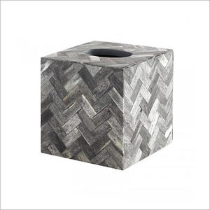 Wholesale Supply Handmade Collection Handcrafted Bone Inlay Tissue Box Intricate Pattern Classic Design Eco-Friendly Model - Product Image 4
