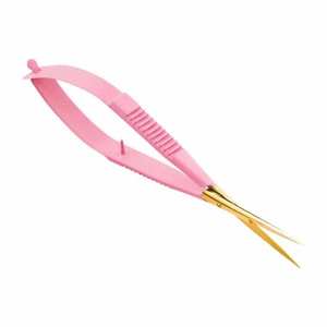 <b>Micro</b> Curved Blade Sharp Tip Stainless Steel Customized Eyelash Spring Scissors - Product Image 6