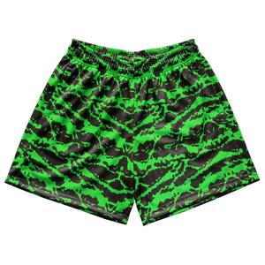 Pantalones Cortos de Verano para Hombre, Transpirables, de Malla, con Decoración de Diamantes de Imitación, Cintura Media, Cierre con Cordón, Impresión por Sublimación, MOQ Bajo, Personalizados OEM - Product Image 4