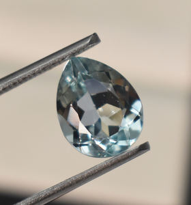 Laboratorio aguamarina pera facetada joyería fina gemas sueltas azul 5X3mm 6X4mm 8X5mm 9X6mm tamaños calibrados para el mejor ajuste - Product Image 4