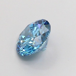 Diamant CVD cultivé en laboratoire, forme ronde, 1,02 carat, bleu vif fantaisie, clarté SI1, polissage excellent, pierre précieuse brute brillante. - Product Image 3