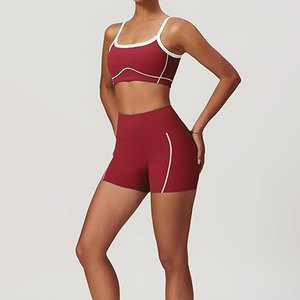 Women’s High Waist Yoga <b>Skirt</b> Set Quick Dry Slim Fit Breathable Running Activewear Nude Solid Plus Size Outfit - Product Image 6