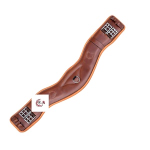 Sangle de cheval en cuir marron de qualité supérieure avec raccord Dabble Produits pour chevaux standard le plus élevé - Product Image 4