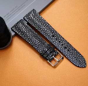 Luxali สายนาฬิกาหนังปลากระเบนอเนกประสงค์, สายนาฬิกาวินเทจ18mm 19mm 20mm 22mm - Product Image 5