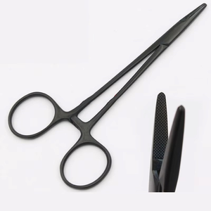 Portaagujas de Acero Inoxidable para Cirugía Estética, 12.5cm, Mango de Porcelana Negra, Instrumento Quirúrgico de Plástico, Venta Caliente - Product Image 4