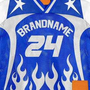 T-shirt en maille rétro, tenue streetwear estivale cool, T-shirt en maille rétro, ambiance rétro classique, sensation légère - Product Image 6