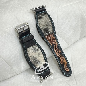 Nuevo 2025 correas de reloj de cuero mecanizadas a mano para mujer de alta calidad correa de reloj femenina para Apple Watch Series muñequeras de cuero de vaca - Product Image 1