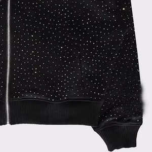 New Arrival Winter Solid Customizable Quick Dry <b>Rhinestone</b> <b>Hoodies</b> for Men Streetwear Style Breathable 100% Cotton - Product Image 4