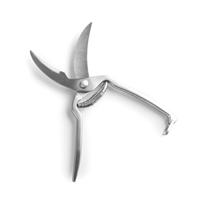 Forbici per pollame in acciaio inossidabile con lama curva per tagliare carne e ossa - Product Image 2